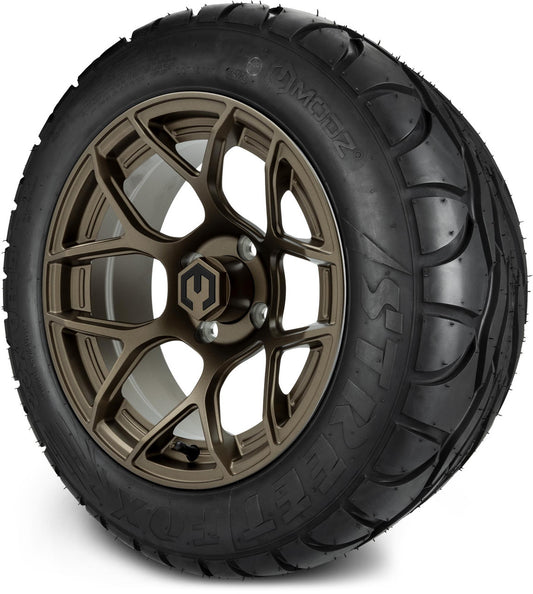MODZ® 14" Renegade Matte Bronze Wheels & Street Tires Combo (MODZ Street Fox Radial 23x10-14)