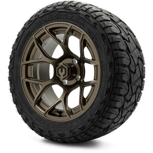 MODZ® 14" Renegade Matte Bronze Wheels & Off-Road Tires Combo (Xcomp Gladiator 23-10-14 Radial)