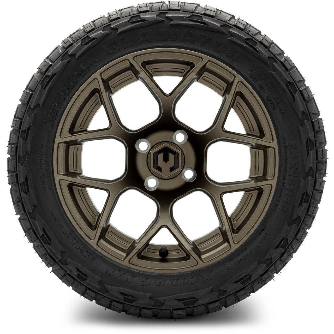 MODZ® 14" Renegade Matte Bronze Wheels & Off-Road Tires Combo (Arisun X-Trail All-Terrain 23x10-14)