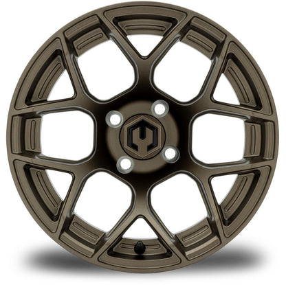 MODZ® 14" Renegade Matte Bronze Wheels & Street Tires Combo (Arisun X-Sport 205/30-14)