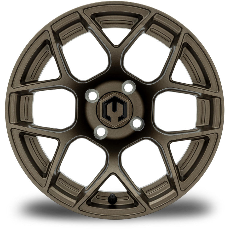MODZ® 14" Renegade Matte Bronze Wheels & Street Tires Combo (MODZ Street Fox Radial 205/40-14)
