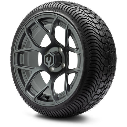 MODZ® 14" Renegade Gunmetal Wheels & Street Tires Combo (Arisun Cruze 205/30-14)