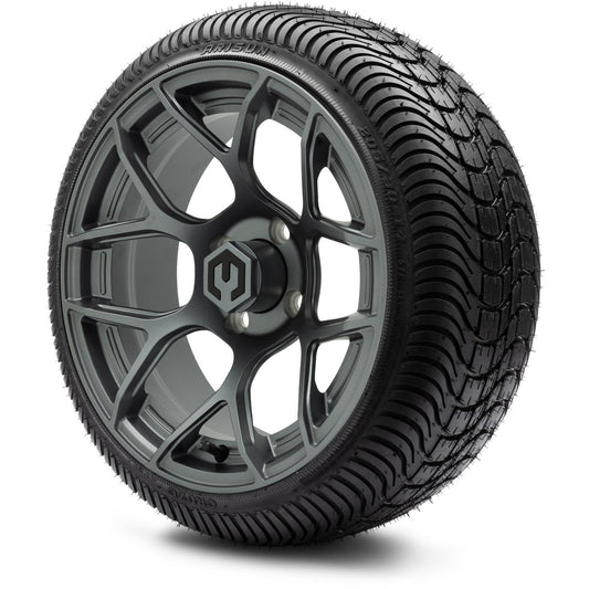 MODZ® 14" Renegade Gunmetal Wheels & Street Tires Combo (Arisun Cruze 205/30-14)