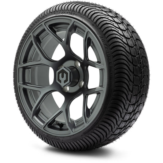 MODZ® 14" Renegade Gunmetal Wheels & Street Tires Combo (Arisun X-Sport 205/30-14)