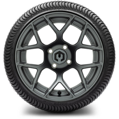MODZ® 14" Renegade Gunmetal Wheels & Street Tires Combo (Arisun Cruze 205/30-14)