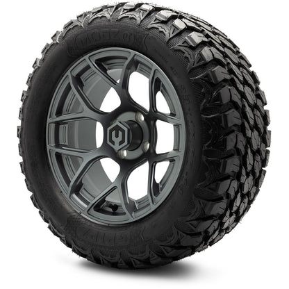 MODZ® 14" Renegade Gunmetal Wheels & Off-Road Tires Combo (Xcomp Gladiator 23-10-14 Radial)