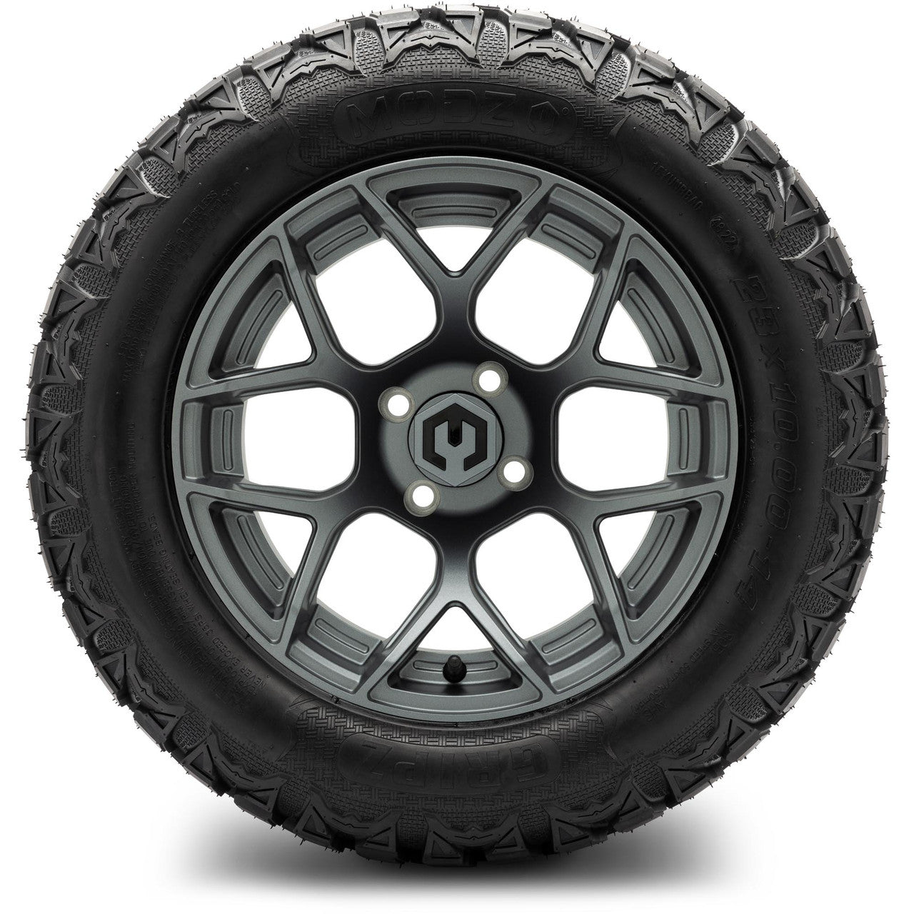 MODZ® 14" Renegade Gunmetal Wheels & Off-Road Tires Combo (Arisun X-Armory All-Terrain 23x10-14 Radial)