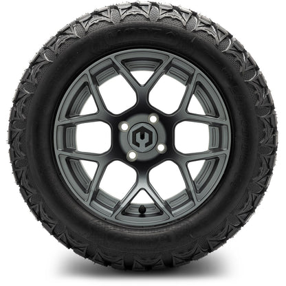 MODZ® 14" Renegade Gunmetal Wheels & Off-Road Tires Combo (Xcomp Gladiator 23-10-14 Radial)