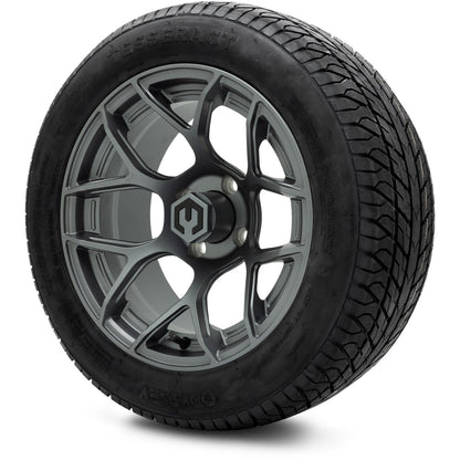 MODZ® 14" Renegade Gunmetal Wheels & Street Tires Combo (MODZ Street Fox Radial 23x10-14)