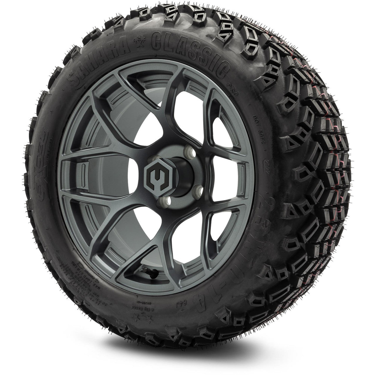 MODZ® 14" Renegade Gunmetal Wheels & Off-Road Tires Combo (Arisun X-Armory All-Terrain 23x10-14 Radial)