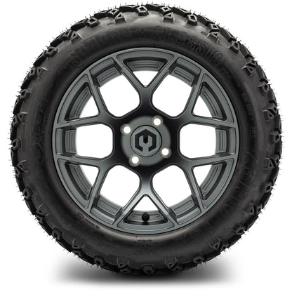 MODZ® 14" Renegade Gunmetal Wheels & Off-Road Tires Combo (Arisun X-Trail All-Terrain 23x10-14)