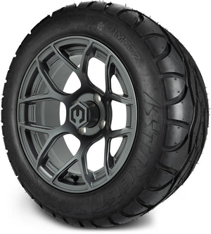 MODZ® 14" Renegade Gunmetal Wheels & Street Tires Combo (MODZ Street Fox Radial 23x10-14)