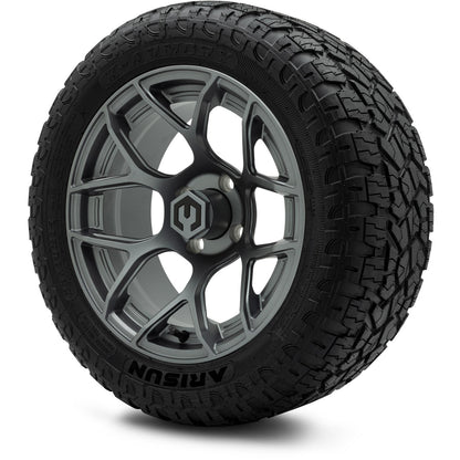 MODZ® 14" Renegade Gunmetal Wheels & Off-Road Tires Combo (Xcomp Gladiator 23-10-14 Radial)