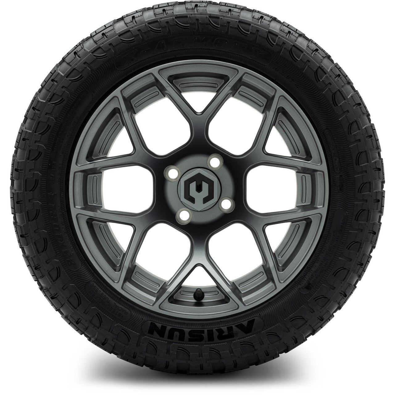 MODZ® 14" Renegade Gunmetal Wheels & Off-Road Tires Combo (Arisun X-Trail All-Terrain 23x10-14)