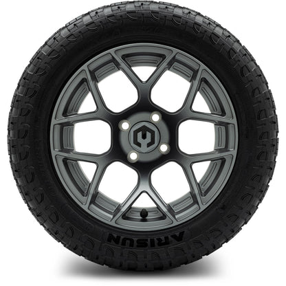 MODZ® 14" Renegade Gunmetal Wheels & Off-Road Tires Combo (Arisun X-Trail All-Terrain 23x10-14)