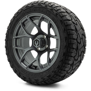 MODZ® 14" Renegade Gunmetal Wheels & Off-Road Tires Combo (Xcomp Gladiator 23-10-14 Radial)