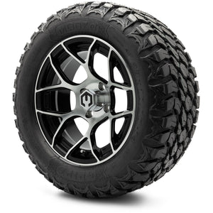 MODZ® 14" Renegade Machined Black Wheels & Off-Road Tires Combo (MODZ Gripz 23x10-14)