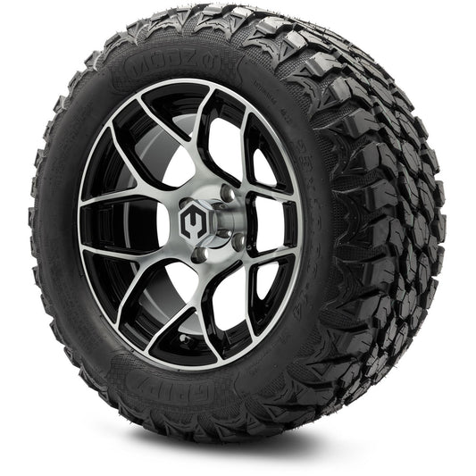 MODZ® 14" Renegade Machined Black Wheels & Off-Road Tires Combo (MODZ Gripz 23x10-14)