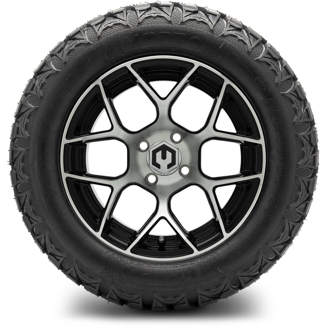 MODZ® 14" Renegade Machined Black Wheels & Off-Road Tires Combo (Arisun X-Trail All-Terrain 23x10-14)