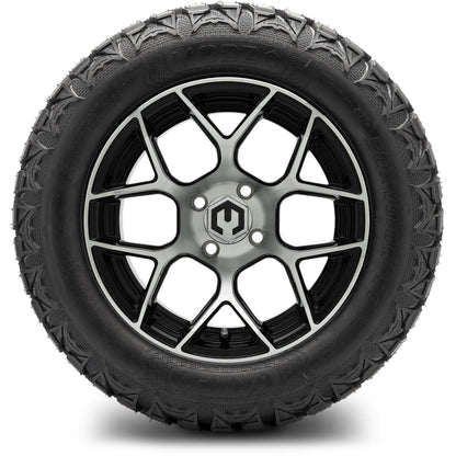 MODZ® 14" Renegade Machined Black Wheels & Off-Road Tires Combo (Arisun X-Trail All-Terrain 23x10-14)