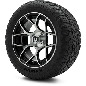 MODZ® 14" Renegade Machined Black Wheels & Off-Road Tires Combo (Arisun X-Armory All-Terrain 23x10-14 Radial)