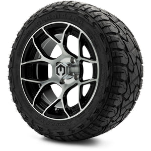 MODZ® 14" Renegade Machined Black Wheels & Off-Road Tires Combo (Xcomp Gladiator 23-10-14 Radial)
