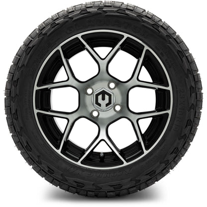 MODZ® 14" Renegade Machined Black Wheels & Off-Road Tires Combo (Xcomp Gladiator 23-10-14 Radial)