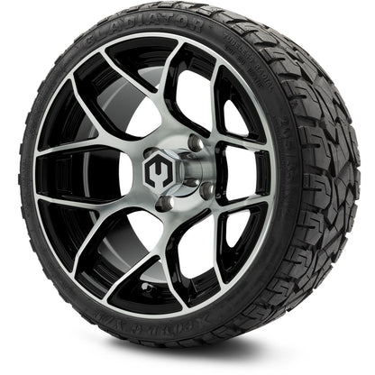 MODZ® 14" Renegade Machined Black Wheels & Off-Road Tires Combo (Arisun X-Armory All-Terrain 23x10-14 Radial)