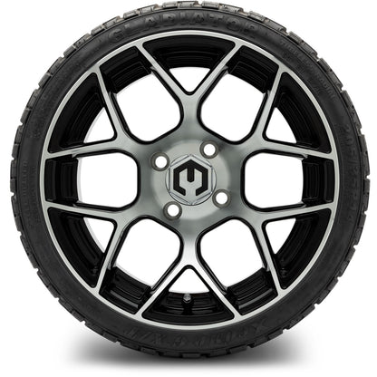 MODZ® 14" Renegade Machined Black Wheels & Off-Road Tires Combo (Xcomp Gladiator 23-10-14 Radial)