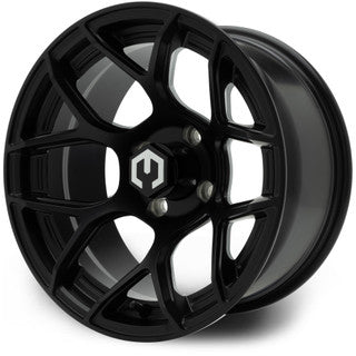 MODZ® 14" Renegade Matte Black Wheels & Street Tires Combo (MODZ Guardian 205/30-14)
