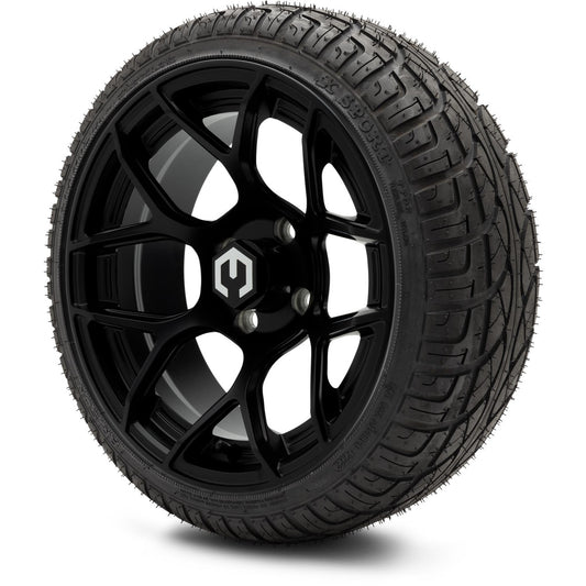 MODZ® 14" Renegade Matte Black Wheels & Street Tires Combo (Arisun X-Sport 205/30-14)