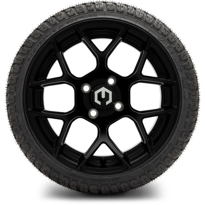 MODZ® 14" Renegade Matte Black Wheels & Street Tires Combo (MODZ Street Fox Radial 23x10-14)