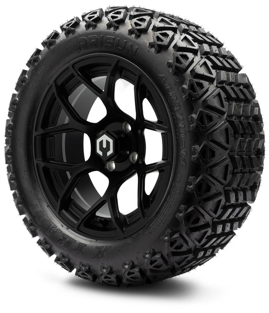 MODZ® 14" Renegade Matte Black Wheels & Off-Road Tires Combo (Arisun X-Trail All-Terrain 23x10-14)