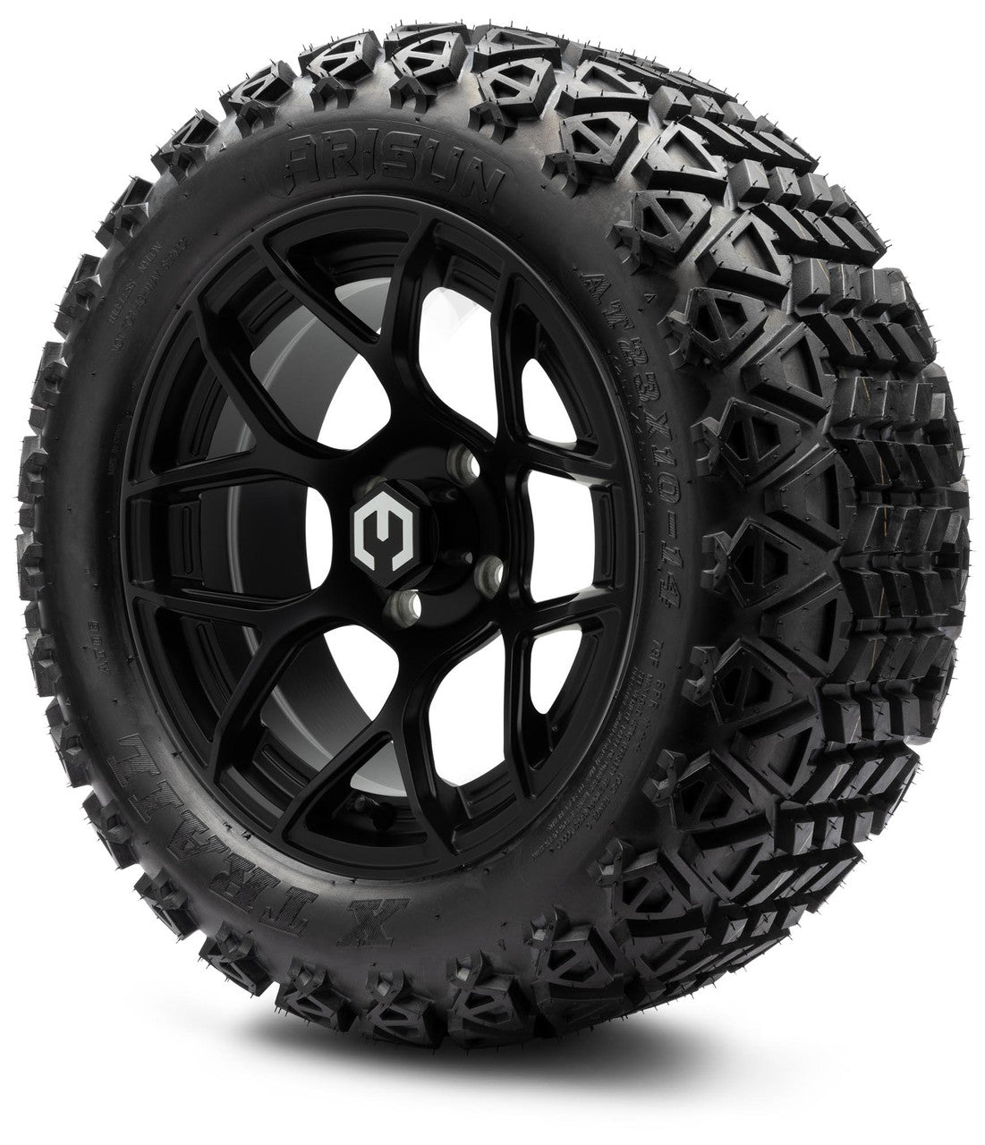 MODZ® 14" Renegade Matte Black Wheels & Off-Road Tires Combo (Arisun X-Armory All-Terrain 23x10-14 Radial)