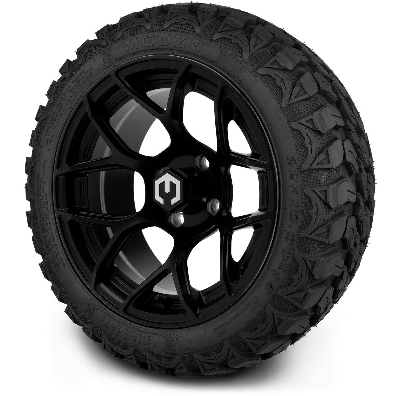 MODZ® 14" Renegade Matte Black Wheels & Off-Road Tires Combo (Xcomp Gladiator 23-10-14 Radial)