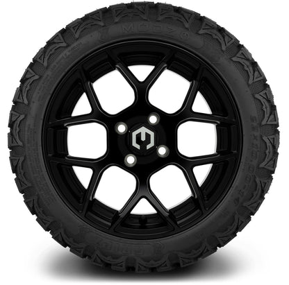 MODZ® 14" Renegade Matte Black Wheels & Off-Road Tires Combo (Xcomp Gladiator 23-10-14 Radial)