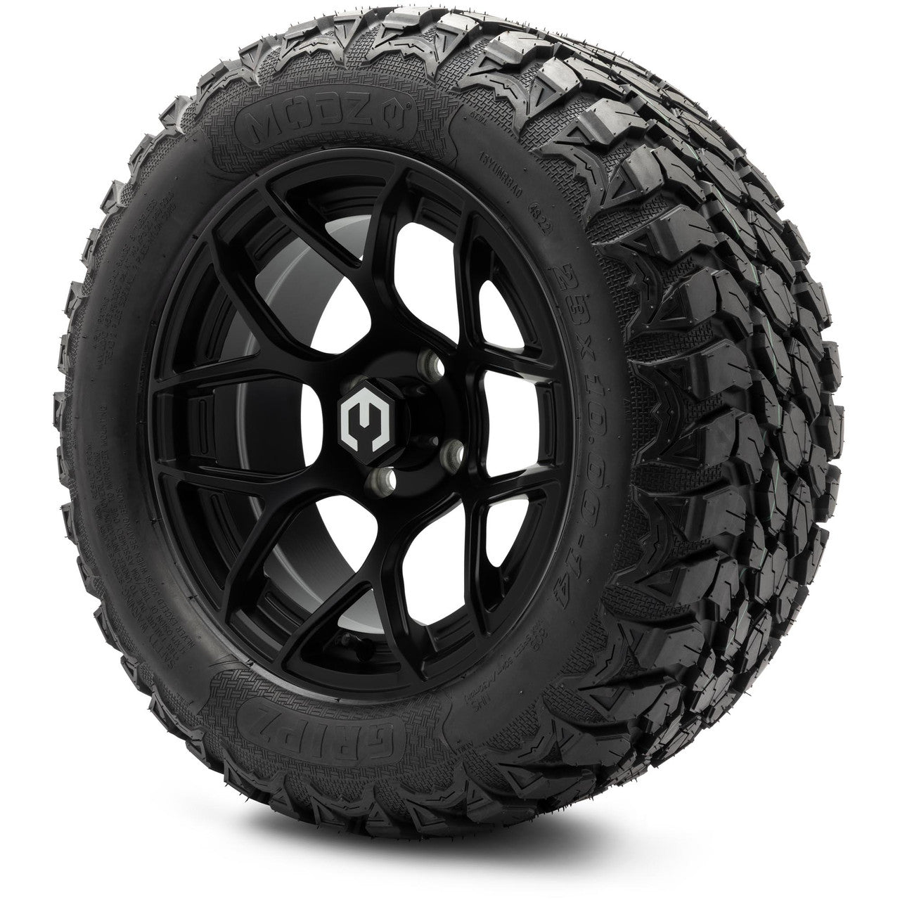 MODZ® 14" Renegade Matte Black Wheels & Off-Road Tires Combo (Arisun X-Armory All-Terrain 23x10-14 Radial)