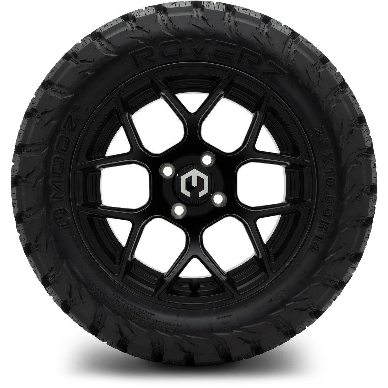 MODZ® 14" Renegade Matte Black Wheels & Off-Road Tires Combo (Arisun X-Trail All-Terrain 23x10-14)