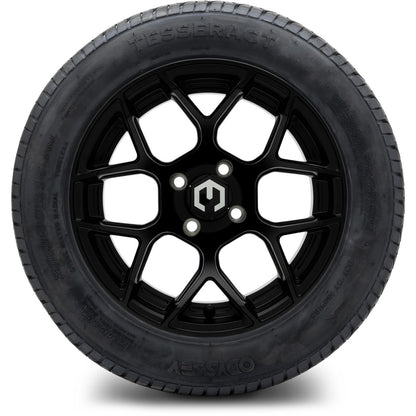 MODZ® 14" Renegade Matte Black Wheels & Street Tires Combo (MODZ Street Fox Radial 205/40-14)