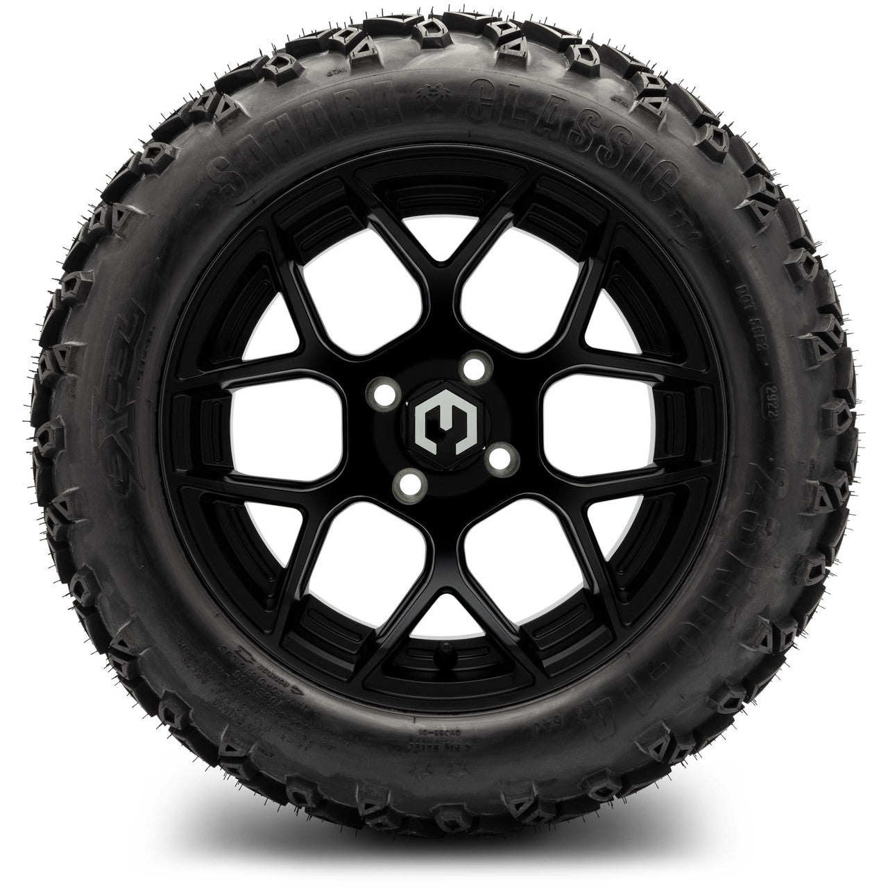MODZ® 14" Renegade Matte Black Wheels & Off-Road Tires Combo (Xcomp Gladiator 23-10-14 Radial)