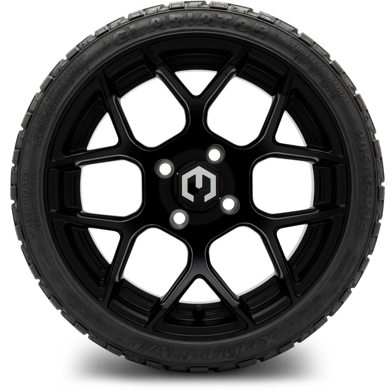MODZ® 14" Renegade Matte Black Wheels & Off-Road Tires Combo (Arisun X-Trail All-Terrain 23x10-14)