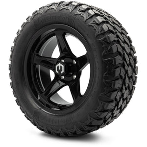 MODZ® 14" Drift Glossy Black Wheels & Off-Road Tires Combo (MODZ Gripz 23x10-14)