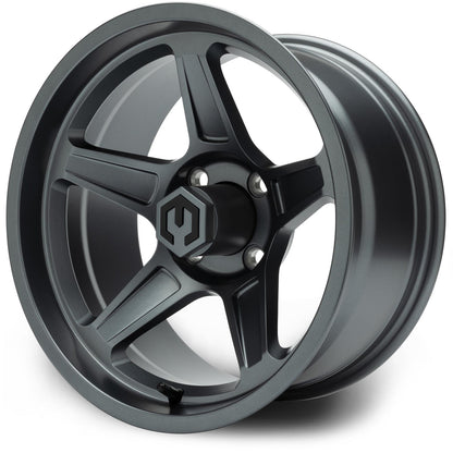 MODZ® 14" Drift Gunmetal Wheels & Off-Road Tires Combo (MODZ Gripz 23x10-14)