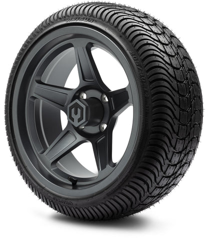 MODZ® 14" Drift Gunmetal Wheels & Street Tires Combo (Arisun Cruze 205/30-14)