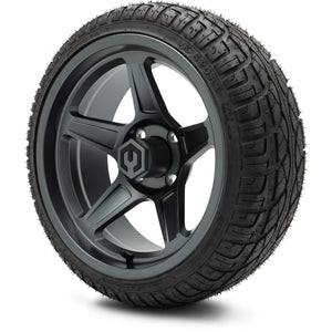 MODZ® 14" Drift Gunmetal Wheels & Street Tires Combo (Arisun X-Sport 205/30-14)