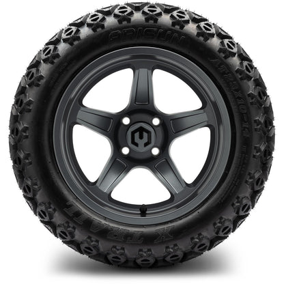 MODZ® 14" Drift Gunmetal Wheels & Off-Road Tires Combo (Arisun X-Trail All-Terrain 23x10-14)