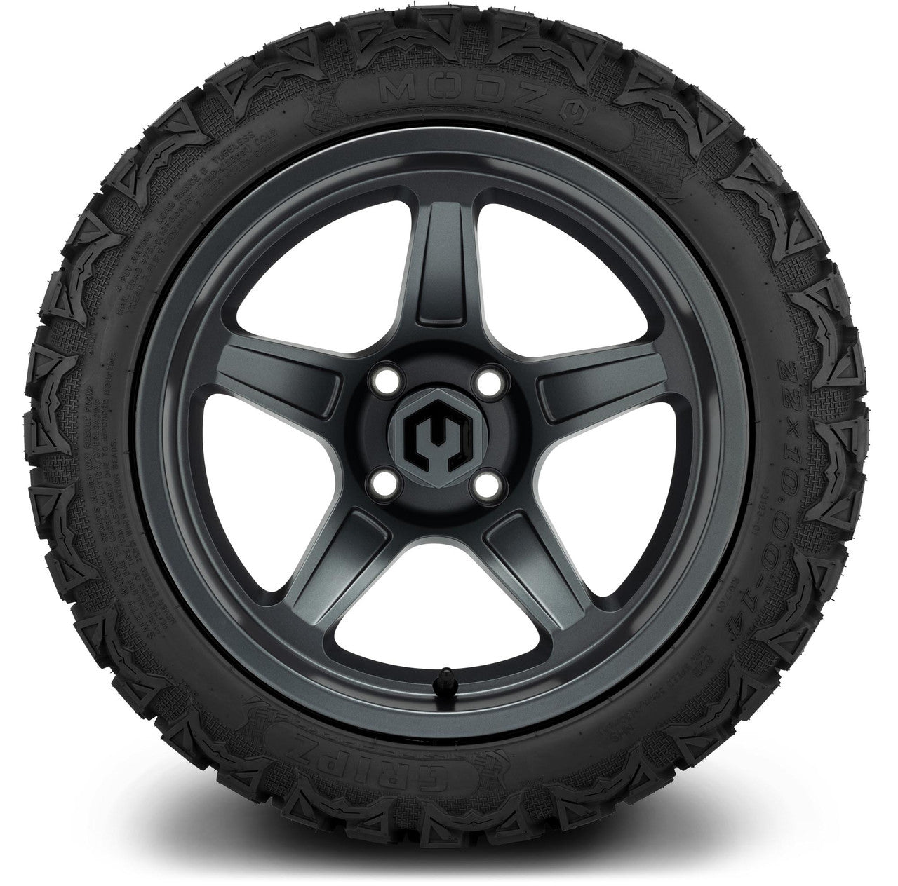 MODZ® 14" Drift Gunmetal Wheels & Off-Road Tires Combo (Xcomp Gladiator 23-10-14 Radial)
