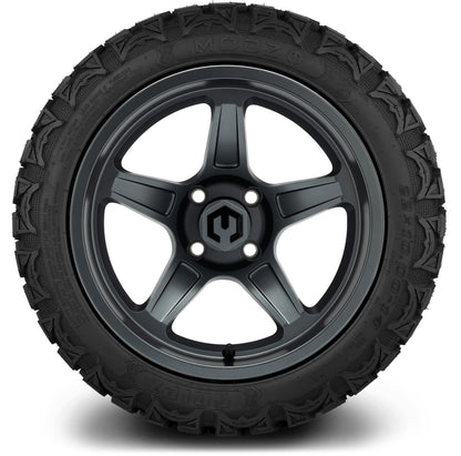MODZ® 14" Drift Gunmetal Wheels & Off-Road Tires Combo (Xcomp Gladiator 23-10-14 Radial)