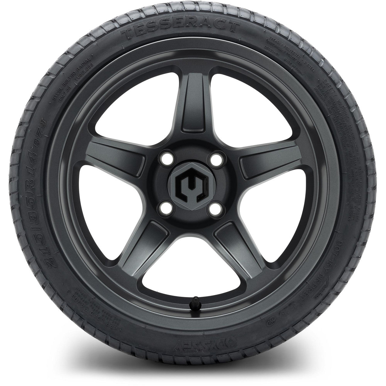 MODZ® 14" Drift Gunmetal Wheels & Street Tires Combo (MODZ Street Fox Radial 205/40-14)