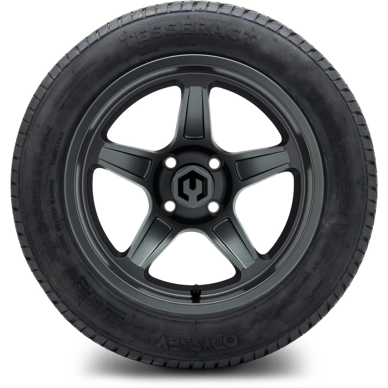 MODZ® 14" Drift Gunmetal Wheels & Street Tires Combo (Arisun Cruze 205/30-14)
